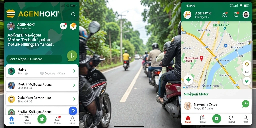 Antarmuka AGENHOKI yang intuitif dan interaktif untuk navigasi motor.
