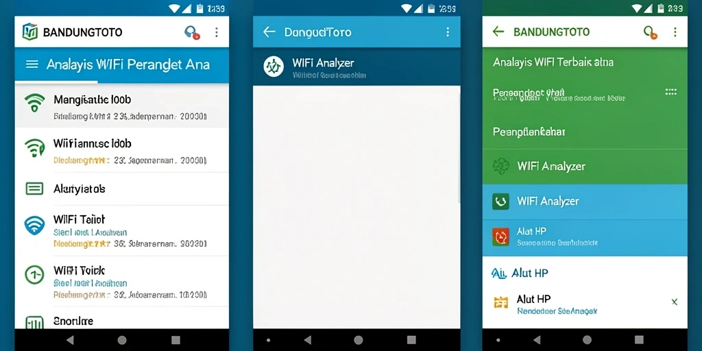 Tampilan antarmuka BANDUNGTOTO yang menunjukkan analisis jaringan WiFi.