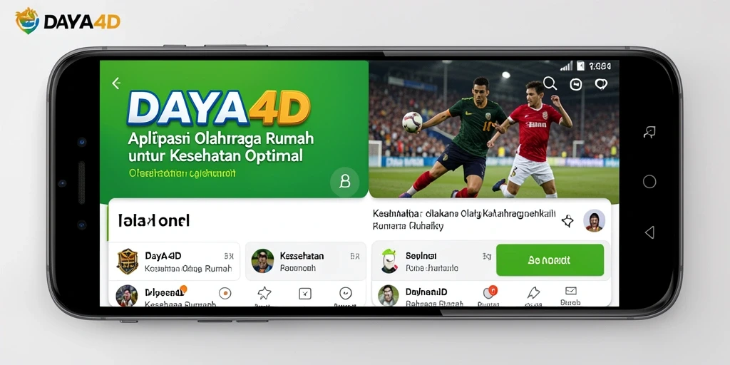 Tampilan antarmuka aplikasi DAYA4D untuk olahraga rumah.