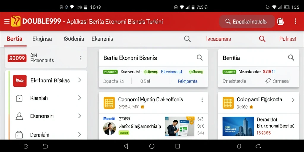 Antarmuka intuitif dan fitur lengkap dari aplikasi Ekonomi Bisnis.