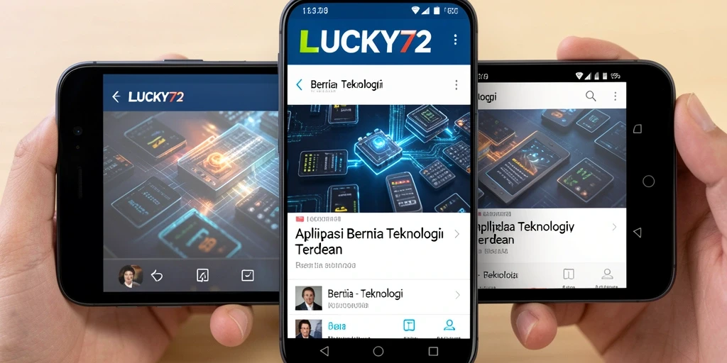 Tampilan antarmuka LUCKY72 yang menarik dan modern.
