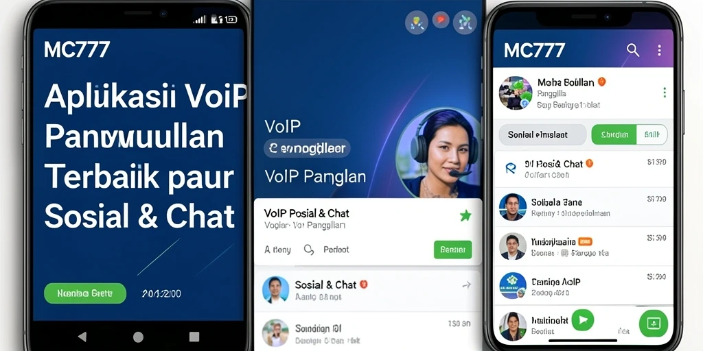 Antarmuka aplikasi MC777 yang user-friendly untuk VoIP Panggilan.