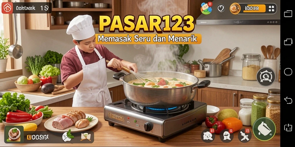 Tampilan antarmuka permainan PASAR123 yang mengasyikkan dan fungsional.