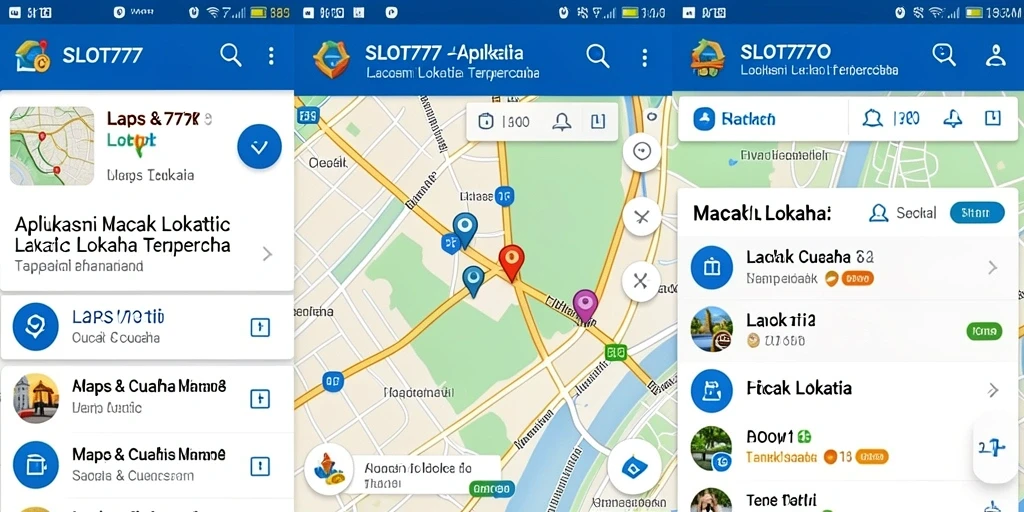 Antarmuka SLOT777 menampilkan fungsi pelacakan lokasi secara intuitif.